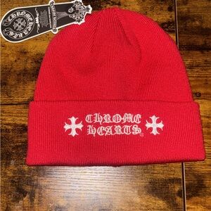 Chrome Hearts Red Knit Beanie